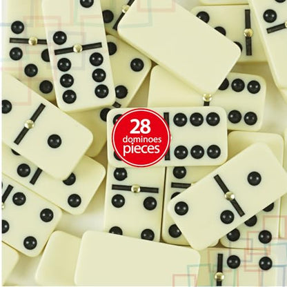 Premium Double 6 Dominoes Set (28 Count)