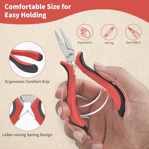 5 Pack 5" Small Needle Nose Pliers (5 Count)