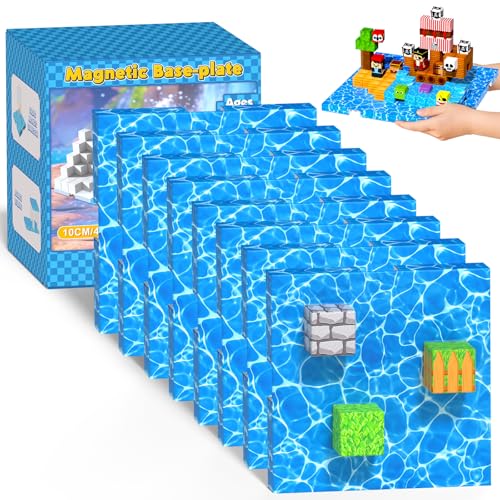 8PCS Magnetic Blocks Base Plates for Kids