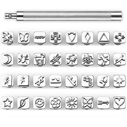 33 PCS Leather Stamping Tools (32 Count)