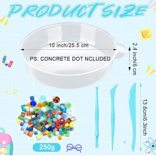 24 Pcs Stepping Stone Kit Includes Round Concrete Mold (24 Count)