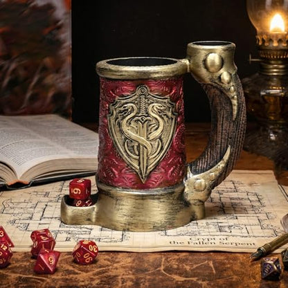 Dice Tower Mug DND Dice Rolling Tower with 7 PCS Dice Set