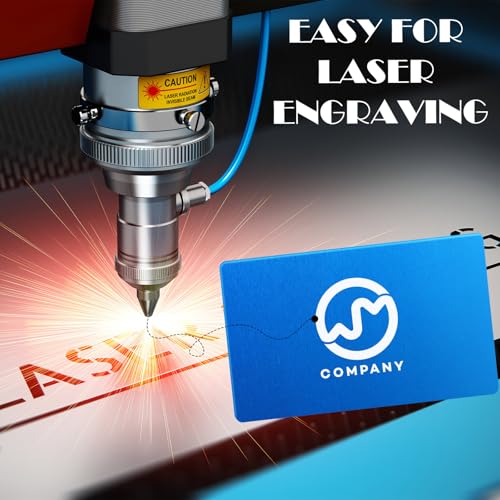 100 Pcs Metal Business Cards Aluminum Laser Engraving Blanks
