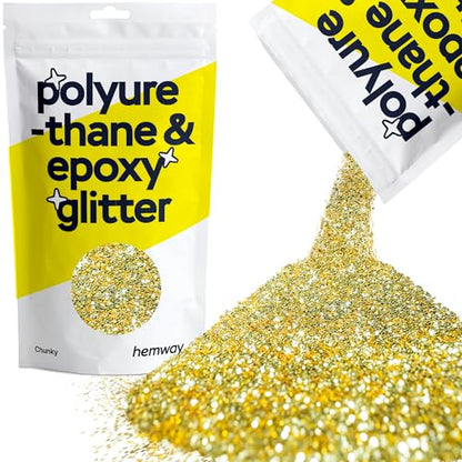 Resin Glitter Sand Gold 100g Chunky Polyurethane & Epoxy Glitter (3.5274 Ounce)