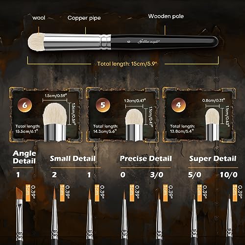 Miniature Paint Brushes Drybrush
