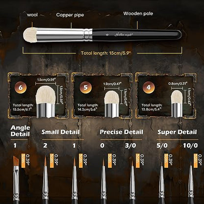 Miniature Paint Brushes Drybrush