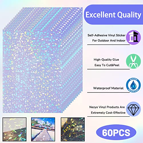 60 Sheets Holographic Laminate Sheets
