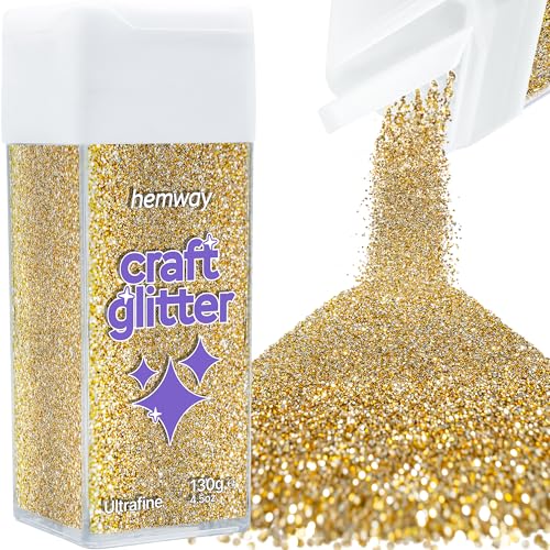Craft Glitter Shaker Gold Silver 130g Ultrafine (4.5 Ounce)