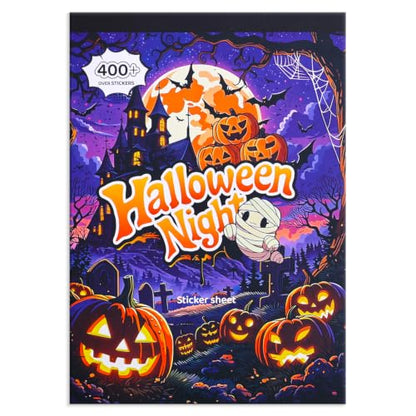 400+ Pcs Vintage Gothic Halloween Sticker Book