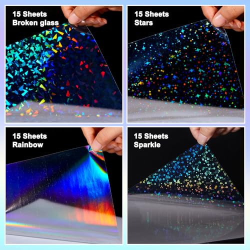 60 Sheets Holographic Laminate Sheets (60 Count)