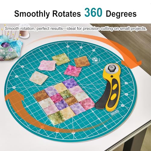 13"x13" Round Rotating Cutting Mat