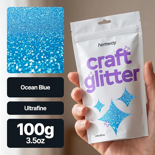 Craft Glitter Ocean Blue 100g Ultrafine Glitter (3.5 Ounce)