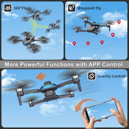 Remote Control FPV Drone with 1080P Camera for Kids and Adults Beginners