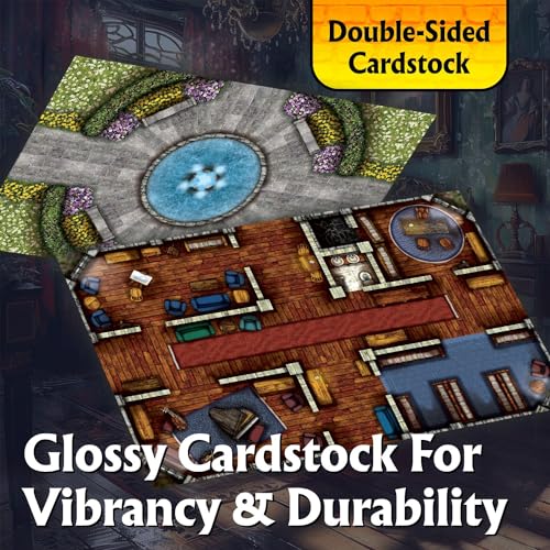 The Highborne Manor Roleplaying Battlemaps; 16 Modular RPG Maps in 8 Double