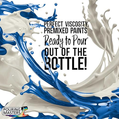 Pouring Masters Hawaiian Blue Metallic Pearl Ready to Pour Acrylic Pouring Paint (32 Fl Oz)