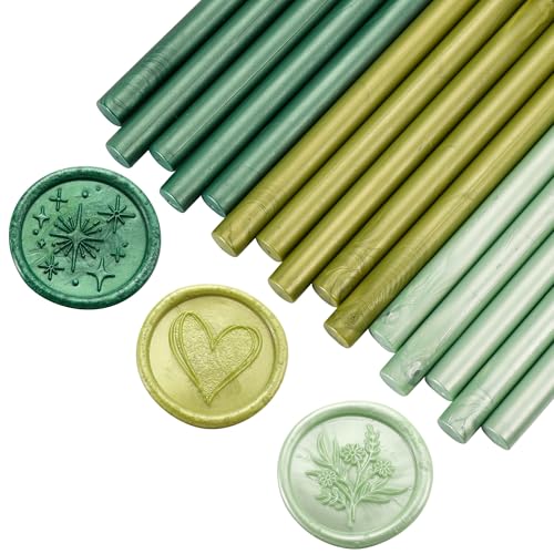 15Pcs Glue Gun Sealing Wax Sticks for Wax Seal Stamp (15 Count)