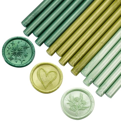 15Pcs Glue Gun Sealing Wax Sticks for Wax Seal Stamp (15 Count)