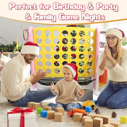 Giant 4 in-A-Row Connect Game Set, Yellow