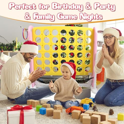 Giant 4 in-A-Row Connect Game Set, Yellow