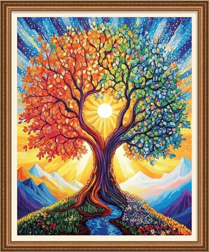 Cross Stitch Stamped Full Embroidery Kits DIY 11CT Cotton Thread Printed DIY Needlepoint Kits Craft Needlework Set Cross