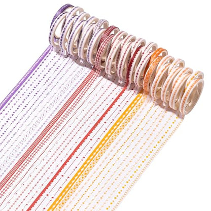 30 Rolls Pastel Floral Washi Tape Set (30 Count)