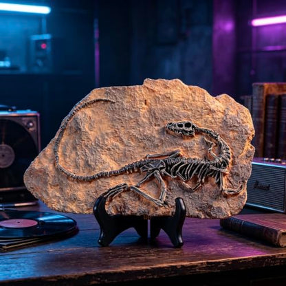 Resin Dinosaur Fossil Statue Model Simulated Skeleton Home Office Display Decorative Craft Box Decoration