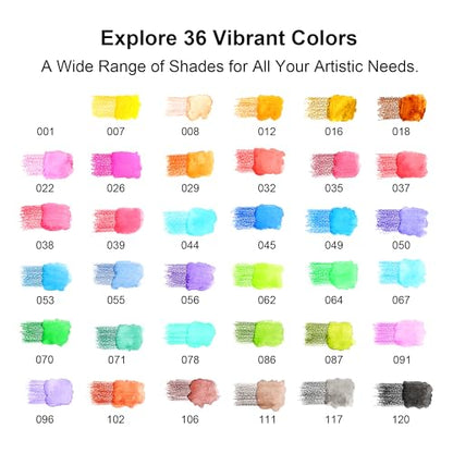 Watercolor Pencils with Brush (72 Count)