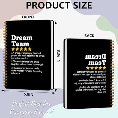Dream Team Definition 160 Blank Pages Hardcover Spiral Notebook
