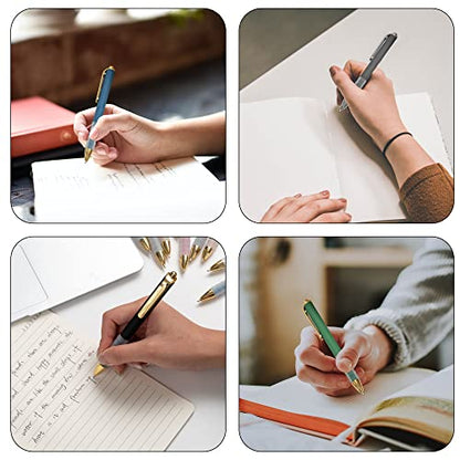 Ballpoint Pens Black Medium Point 1mm Pen with Super Soft Grip Ball Point Pen for Men Women Retractable Pens (18 Count)