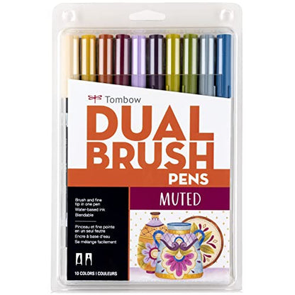 56186 Dual Brush Pen Art Markers (10 Count)