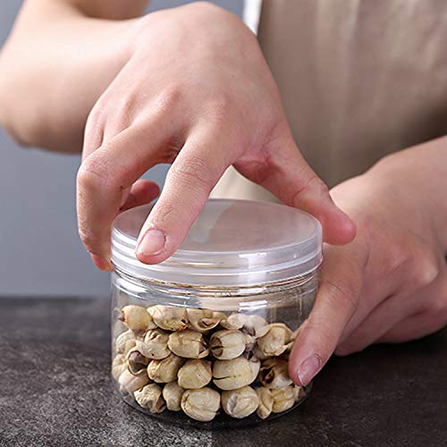 12oz Clear Plastic Storage Jars Containers (8 Count)