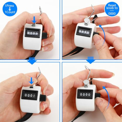 2Pcs Plastic Hand Tally Counter 4