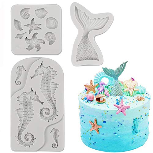 Mermaid Theme Cake Fondant Mold