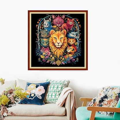Stamped Cross Stitch Kits Full Range of Embroidery Needlework Starter Kits for Beginners Adults 11CT Embroidery Patterns Art Crafts DIY Needlepoint Kits
