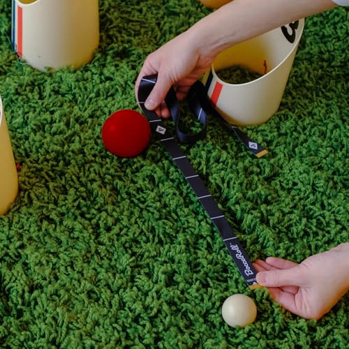 Yard Game Modern Bocce Ball Set with Ramp & Targets