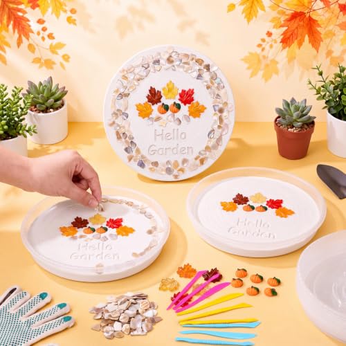 12 Kit DIY Stepping Stone Mold 10 Inch for Garden (12 Count)