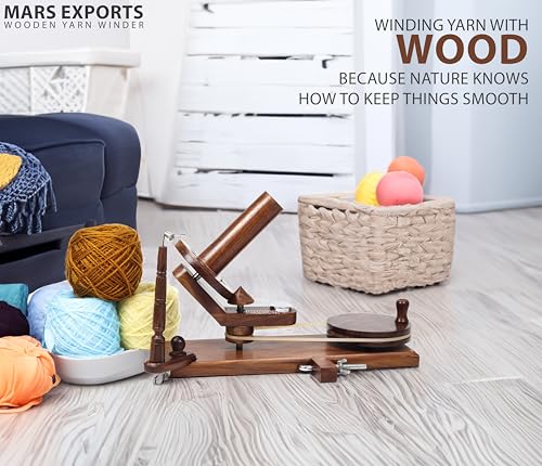 Wooden Yarn Winder & Yarn Swift for Knitting and Crocheting