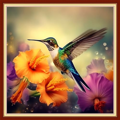 Stamped Cross Stitch Kits Full Range of Embroidery Needlework Starter Kits for Beginners Adults 11CT Embroidery Patterns Art Crafts DIY Needlepoint Kits