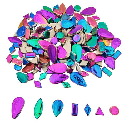 500g 1.1lb Random Color Irregular Ceramics Mosaic Tiles (16 Ounce)