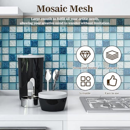 40" x 80" Mosaic Mesh for for Back Mounted Tile with Gloves