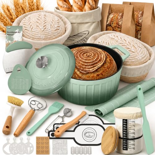 Sourdough Starter Kit with Dutch Oven (38 Count)