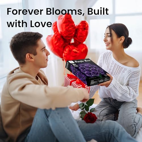 Rose Flower Bouquet Building Set for Adults