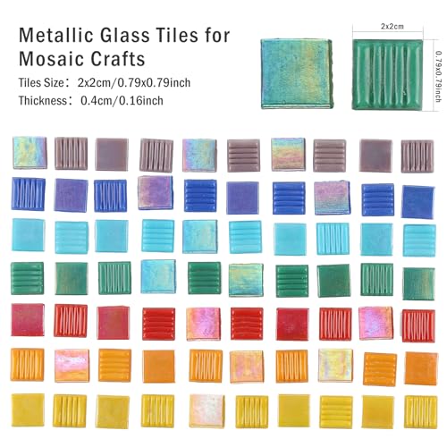 Vitreous Mosaic Tiles for Crafts Bulk (2.2 pound(s))