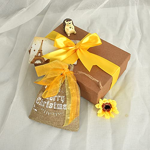 100 Yard Yellow Satin Ribbon 1 (300 Foot)