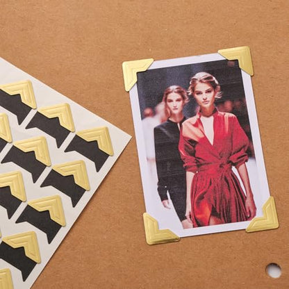 Photo Corners 120 Pcs Gold Self