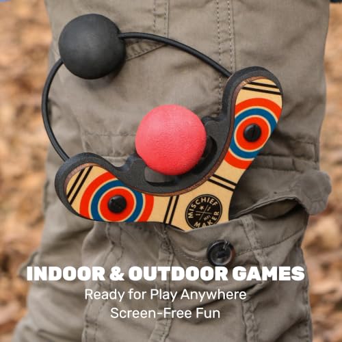 Mischief Maker® Wooden Slingshot for Kids with Soft Foam Balls (4 Count)