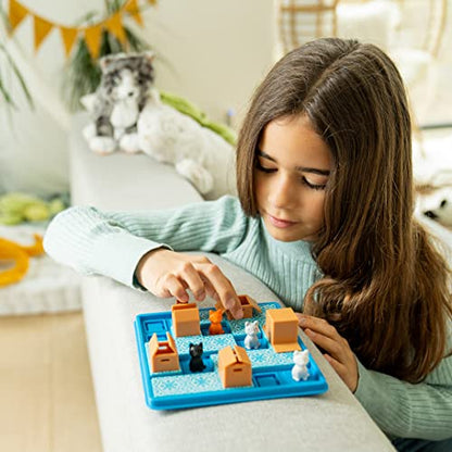 Cats & Boxes Logic Puzzle Game with 60 Challenges for Ages 7+