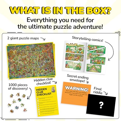 Jigsaw Puzzles 1000 Pieces with Storytelling Comics