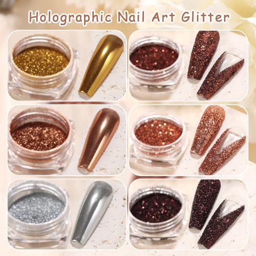 Chrome Nail Powder Metallic Mirror Effect Pigment Dust