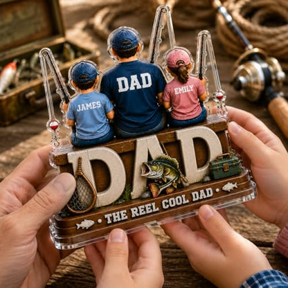 Custom The Reel Cool Dad Plaque